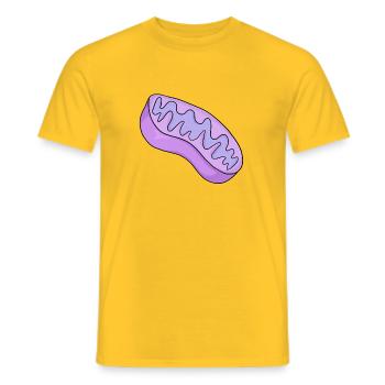Biological Cell Chemistry Bacteria - Men's T-Shirt - yellow - Front - AI Model Male 178 dark (178cm)