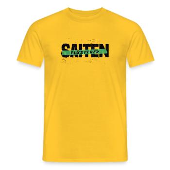 Saiten Flüsterer - Männer T-Shirt - Gelb - Vorne - AI Model Male 178 dark (178cm)
