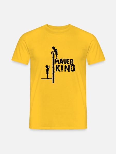 Berlin Wall Child - BERLIN, BERLIN - Men's T-Shirt - yellow
