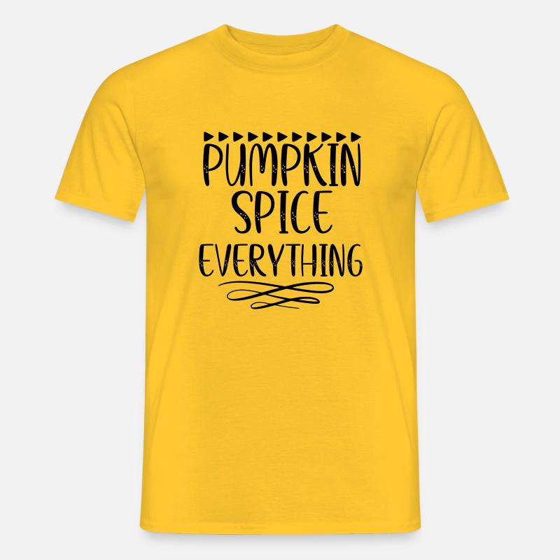 Pumpkin Spice Everything - Männer T-Shirt - Gelb