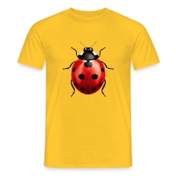 Marienkäfer - Männer T-Shirt - Gelb - Vorne - AI Model Male 178 dark (178cm)