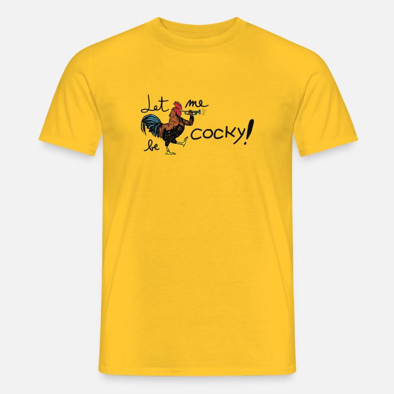 Cocoricoooooooooooooooooooooooooooooooooo! - Männer T-Shirt - Gelb