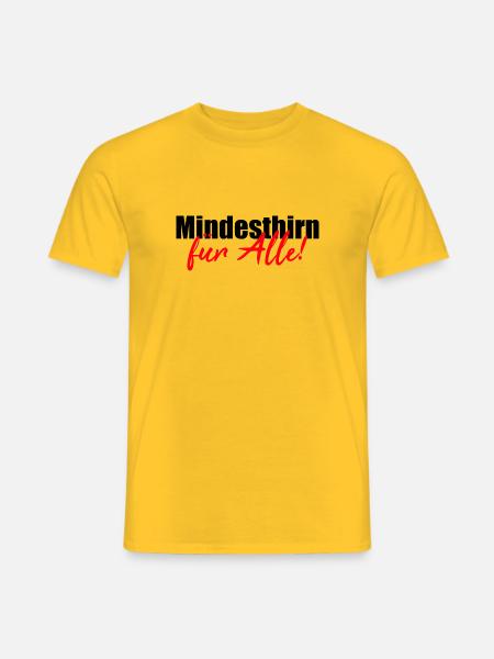 Mindesthirn - Männer T-Shirt - Gelb
