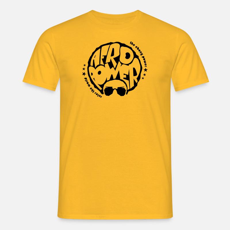 Afro power - Men's T-Shirt - yellow