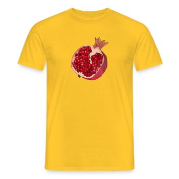 Granatapfel - Männer T-Shirt - Gelb - Vorne - AI Model Male 178 dark (178cm)