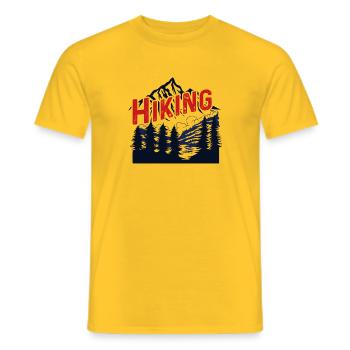 Wander - Men's T-Shirt - yellow - Front - AI Model Male 178 dark (178cm)