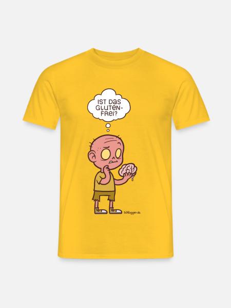 Ernährungsbewusster Zombie - Männer T-Shirt - Gelb
