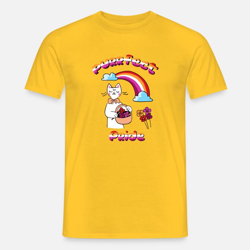 Fierté parfaite - T-shirt homme - jaune