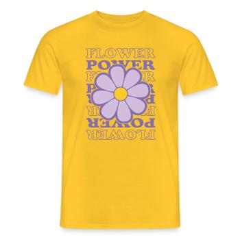 Le pouvoir des fleurs - T-shirt homme - jaune - Devant - AI Model Male 178 dark (178cm)
