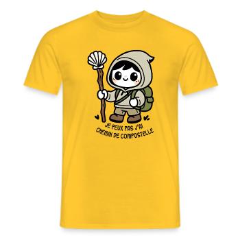 Ich kann nicht, ich habe einen Weg von St. - Männer T-Shirt - Gelb - Vorne - AI Model Male 178 dark (178cm)