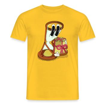 PRÉSENT - T-shirt homme - jaune - Devant - AI Model Male 178 dark (178cm)