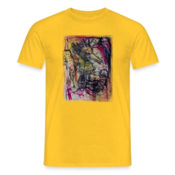 Seepferdchen - Männer T-Shirt - Gelb - Vorne - AI Model Male 178 dark (178cm)