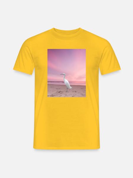 La star "Le flamant blanc" - T-shirt homme - jaune