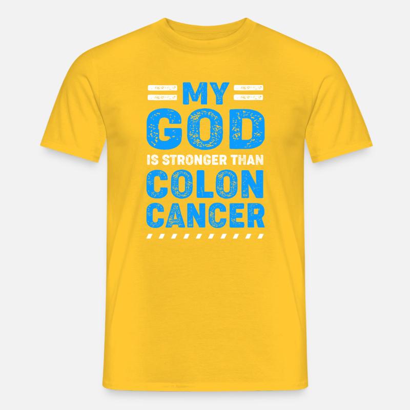 Darm Krebs Dickdarm - Männer T-Shirt - Gelb