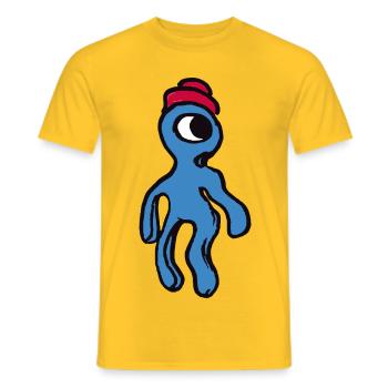 Alien Philip - Männer T-Shirt - Gelb - Vorne - AI Model Male 178 dark (178cm)