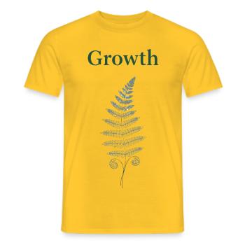 Farn Pflanze Growth - Männer T-Shirt - Gelb - Vorne - AI Model Male 178 dark (178cm)