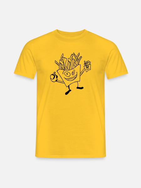 Food fries - Men's T-Shirt - yellow