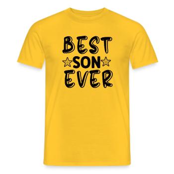 Best Son Ever - Männer T-Shirt - Gelb - Vorne - AI Model Male 178 dark (178cm)