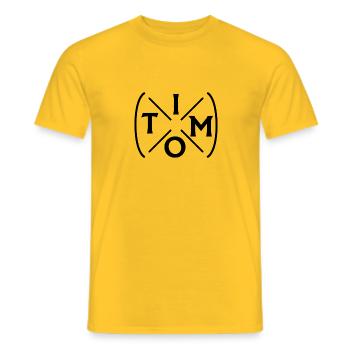 Timo - T-shirt homme - jaune - Devant - AI Model Male 178 dark (178cm)