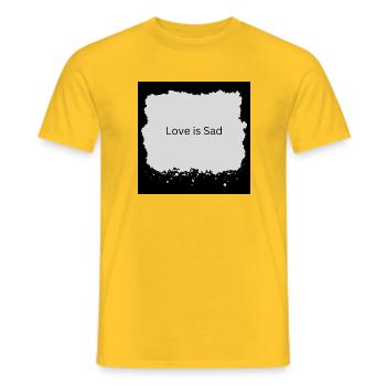 From - Männer T-Shirt - Gelb - Vorne - AI Model Male 178 dark (178cm)