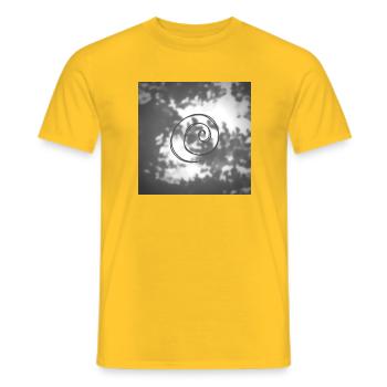 Mood - Men's T-Shirt - yellow - Front - AI Model Male 178 dark (178cm)