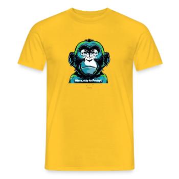 Freitag - Männer T-Shirt - Gelb - Vorne - AI Model Male 178 dark (178cm)