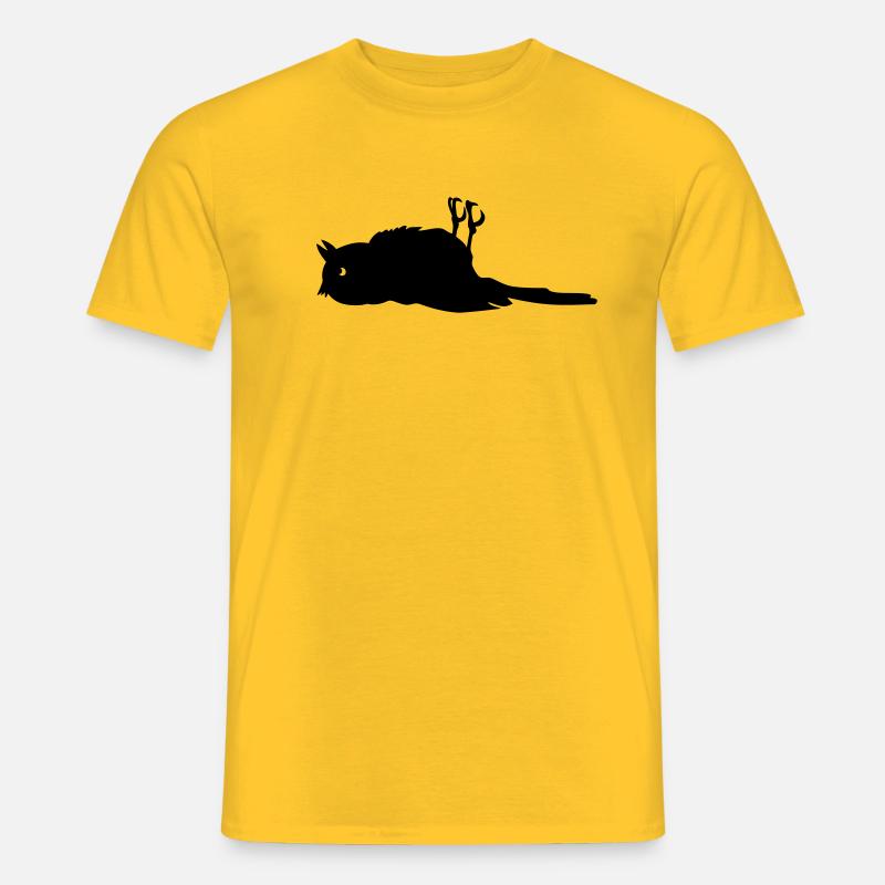 Vogel tot bird dead - Männer T-Shirt - Gelb