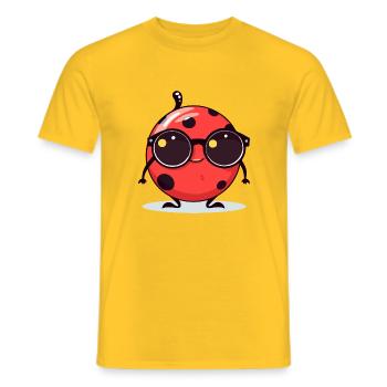 Limi ladybug - Men's T-Shirt - yellow - Front - AI Model Male 178 dark (178cm)