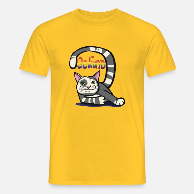 be kind - Männer T-Shirt - Gelb