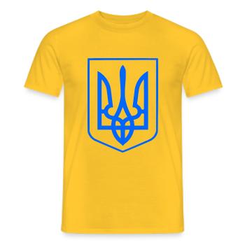 Ukraine - Männer T-Shirt - Gelb - Vorne - AI Model Male 178 dark (178cm)