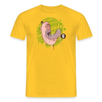 uacala1 - Männer T-Shirt - Gelb - Vorne - AI Model Male 178 dark (178cm)