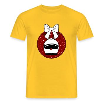 Bauble - Men's T-Shirt - yellow - Front - AI Model Male 178 dark (178cm)