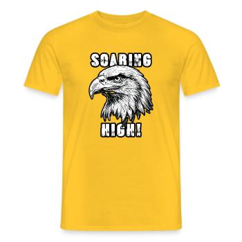 Golden Eagle schwebt hoch auf der Freiheit - Männer T-Shirt - Gelb - Vorne - AI Model Male 178 dark (178cm)
