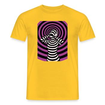 Hypnos, hallucination - Men's T-Shirt - yellow - Front - AI Model Male 178 dark (178cm)