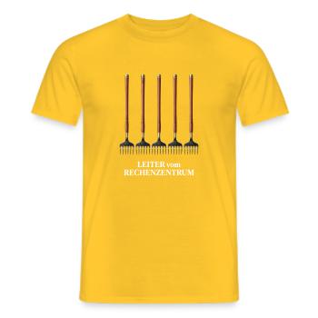 Gärtner Hobbygärtner Rechenzentrum - Männer T-Shirt - Gelb - Vorne - AI Model Male 178 dark (178cm)