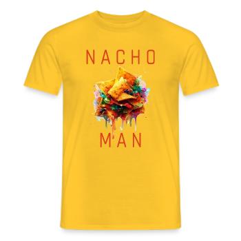 nacho man - Männer T-Shirt - Gelb - Vorne - AI Model Male 178 dark (178cm)