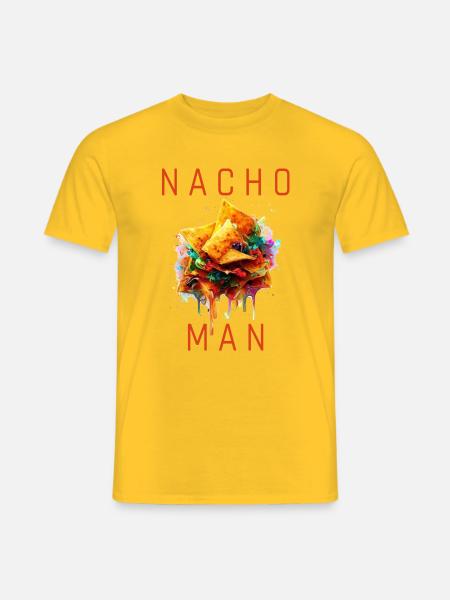 nacho man - Männer T-Shirt - Gelb
