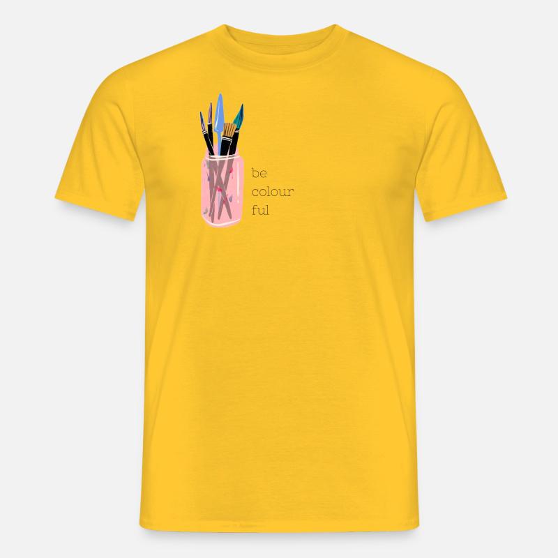 colourful - Männer T-Shirt - Gelb