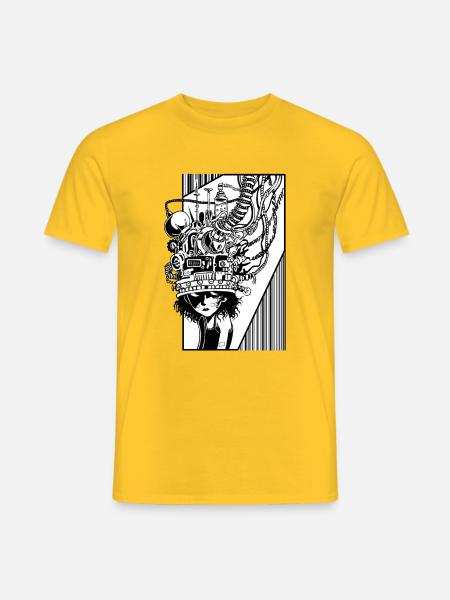 Télépathe - T-shirt homme - jaune