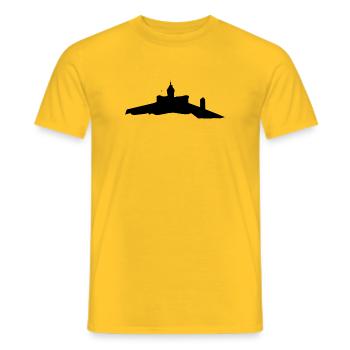 Munot Black - Männer T-Shirt - Gelb - Vorne - AI Model Male 178 dark (178cm)