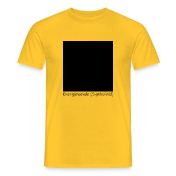 Energiewende Symbolbild - Männer T-Shirt - Gelb - Vorne - AI Model Male 178 dark (178cm)