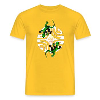 KIMO - T-shirt homme - jaune - Devant - AI Model Male 178 dark (178cm)