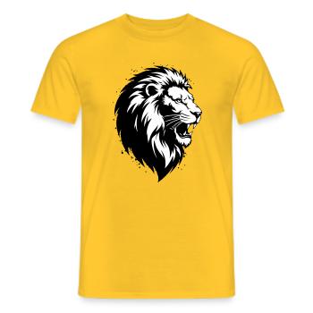 Mad Leon - Men's T-Shirt - yellow - Front - AI Model Male 178 dark (178cm)