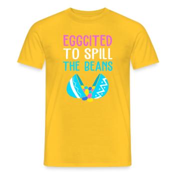 Gender Reveal Easter Mom-to-be - Men's T-Shirt - yellow - Front - AI Model Male 178 dark (178cm)