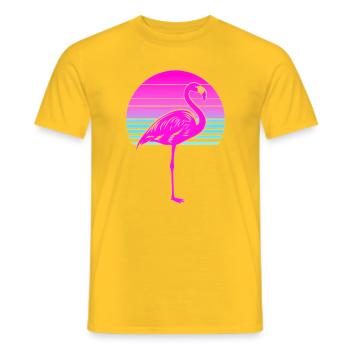 Pink Und Stolz Darauf - Männer T-Shirt - Gelb - Vorne - AI Model Male 178 dark (178cm)