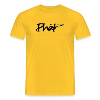Phät - Männer T-Shirt - Gelb - Vorne - AI Model Male 178 dark (178cm)