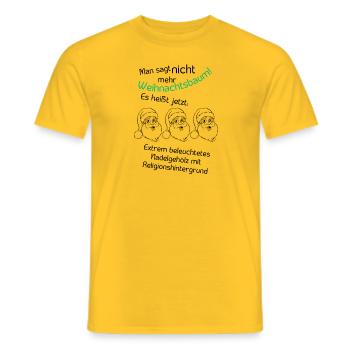 extrem weihnachtsbaum - Männer T-Shirt - Gelb - Vorne - AI Model Male 178 dark (178cm)