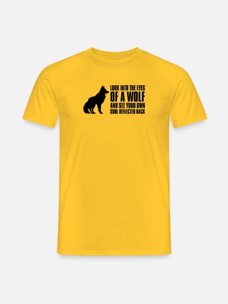 Wolf Loyalty - Men's T-Shirt - yellow