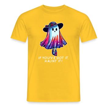 Fantôme Arc-en-Ciel Couture - T-shirt homme - jaune - Devant - AI Model Male 178 dark (178cm)