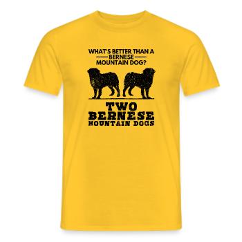 Bernese Mountain Dog Dog Dog Lovers Dog Owners - Men's T-Shirt - yellow - Front - AI Model Male 178 dark (178cm)